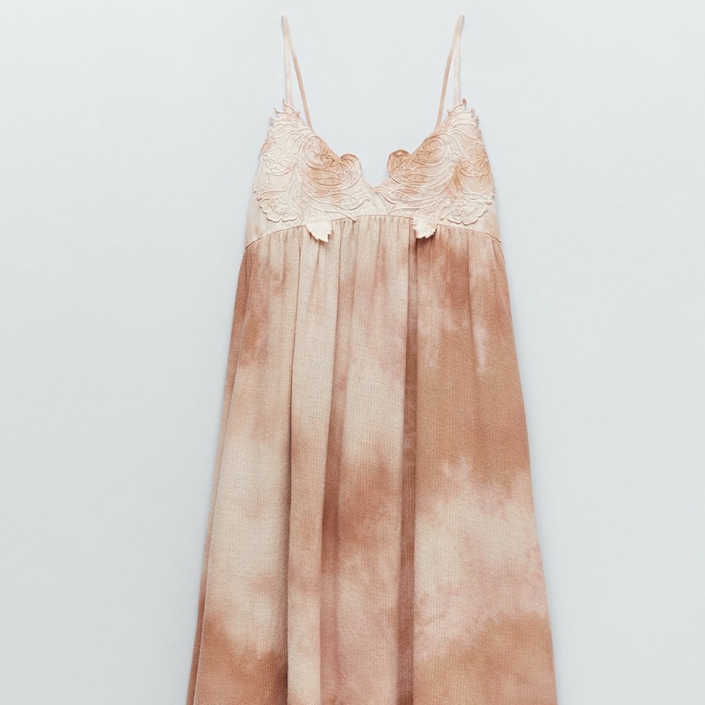 Zara Tie Dye MIDI/ Maxi Dress - Picture 6 of 12
